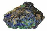 Sparkling Azurite Crystals with Malachite - Laos #149314-1